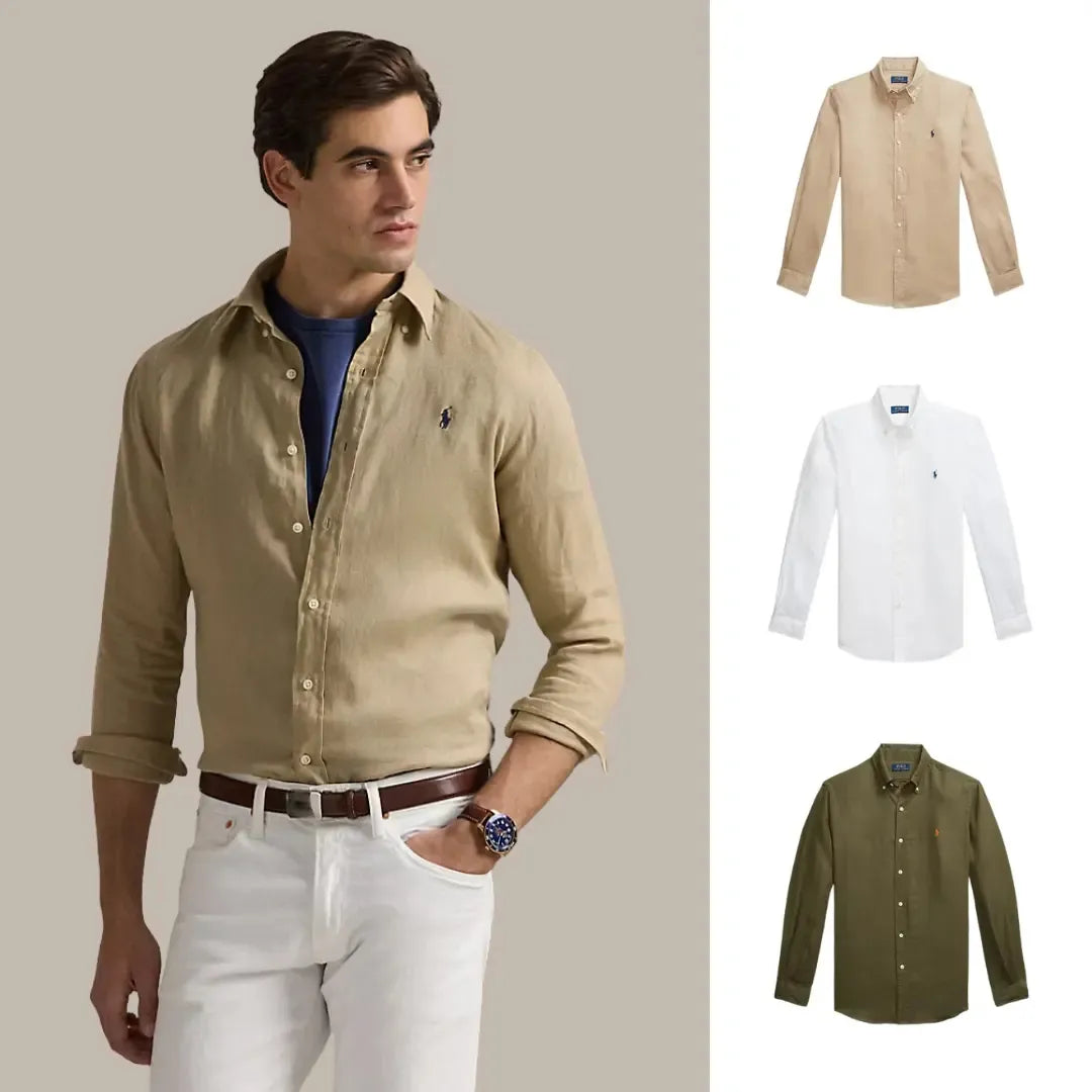 Kaufen Sie 1, erhalten Sie 3 – Klassisches Leinenhemd